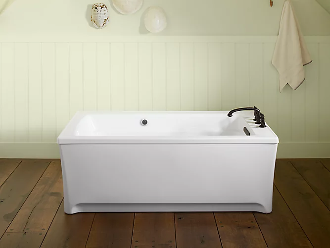 Archer®62" x 32" freestanding bath with Bask® heated surface K-2592-W1-0-1-large